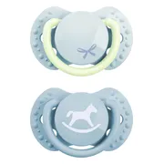 Difrax LOVI Pacifier Dynamic Newborn Baby Shower Boy - Fopspeen 2ST