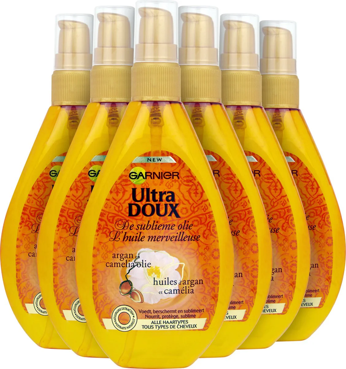 6x Garnier Ultra Doux Hair Oil The Marvelous 150 ml