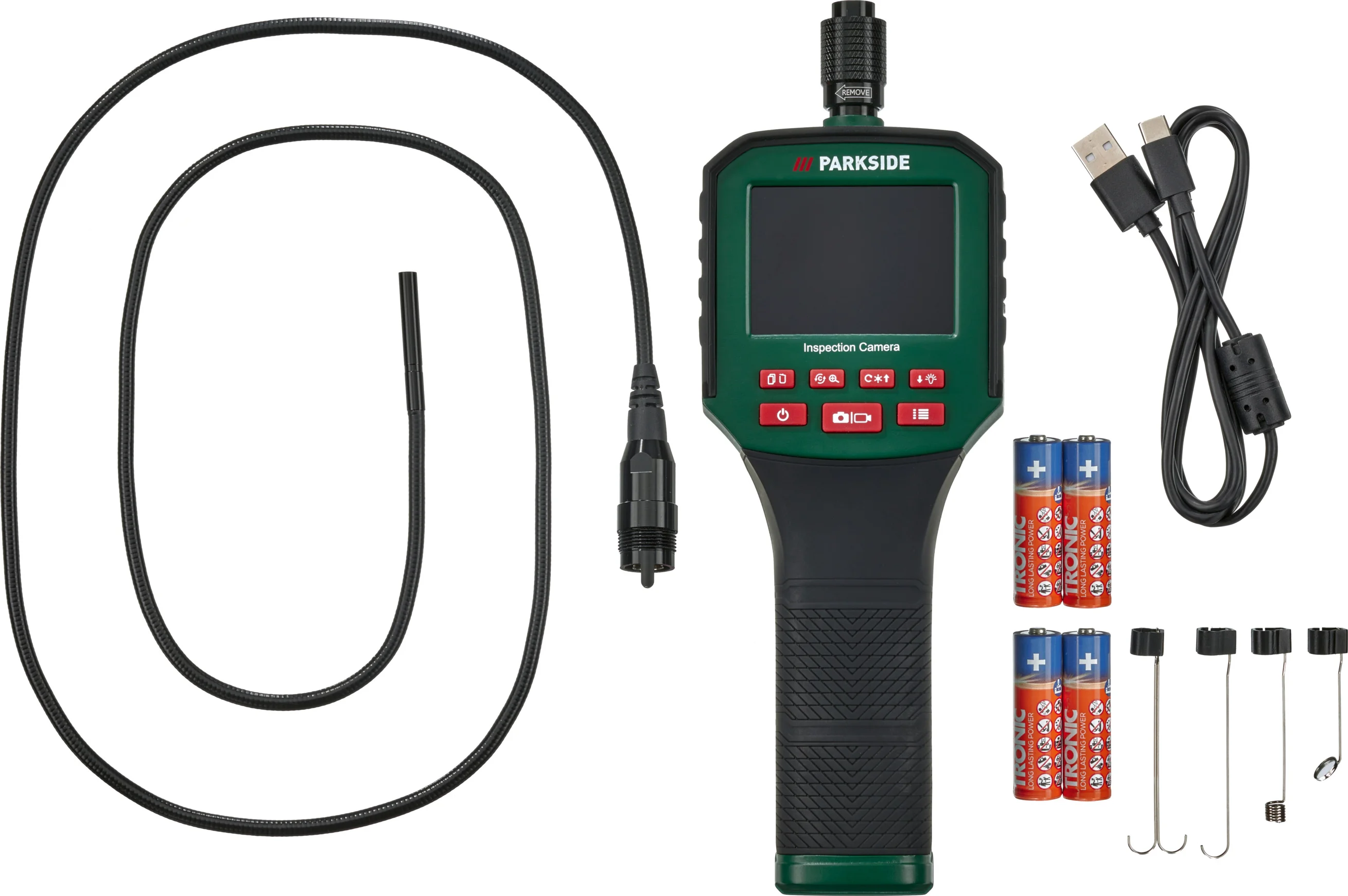 PARKSIDE Inspectiecamera met videofunctie en TFT-display