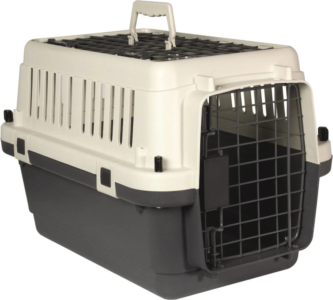 KARLIE Honden transportbox Nomad, grijs/wit (51x33x33 cm)