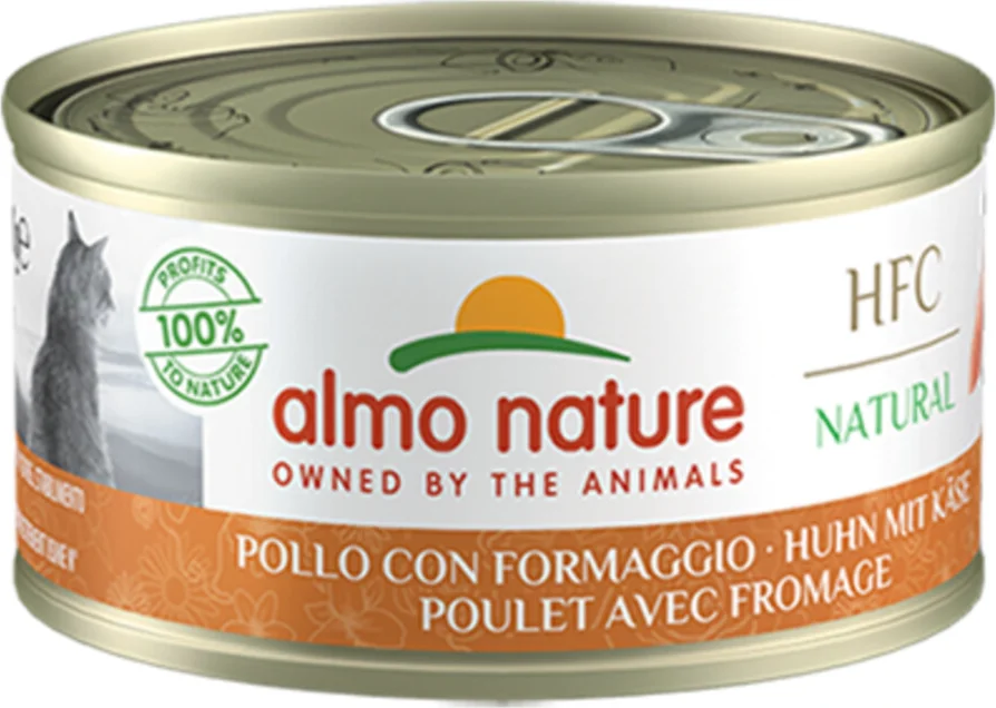Almo Nature HFC Natural Kattenvoer Nat Kip & Kaas 70 gr