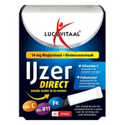Lucovitaal IJzer Bisglycinaat Direct Bosbessensmaak 20 sachets