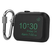 AirPods Pro 2 soft case cover- digitale klok afbeelding - TPU zwart hoesje Beschermhoes - AirPods pro 2 Cover - AirPods pro 2 hoesje - Geschikt voor Apple Airpods pro 2 - zwart - hard cover
