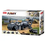 Sluban Army WWII Leger Voertuigenset 4in1 bouwspeelgoed – Constructiespeelgoed bouwset met 368 bouwstenen – M38‑B0681 – vanaf 6 jaar