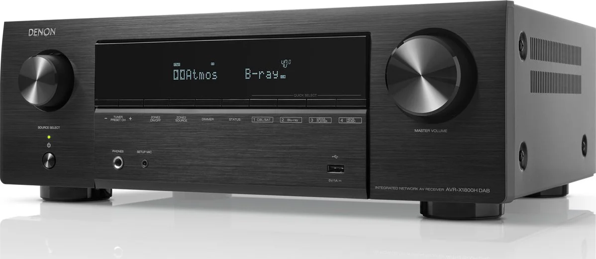 Denon AVR-X1800H DAB Zwart
