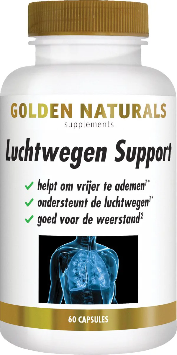 Golden Naturals Luchtwegen Support 60 vegacapsules