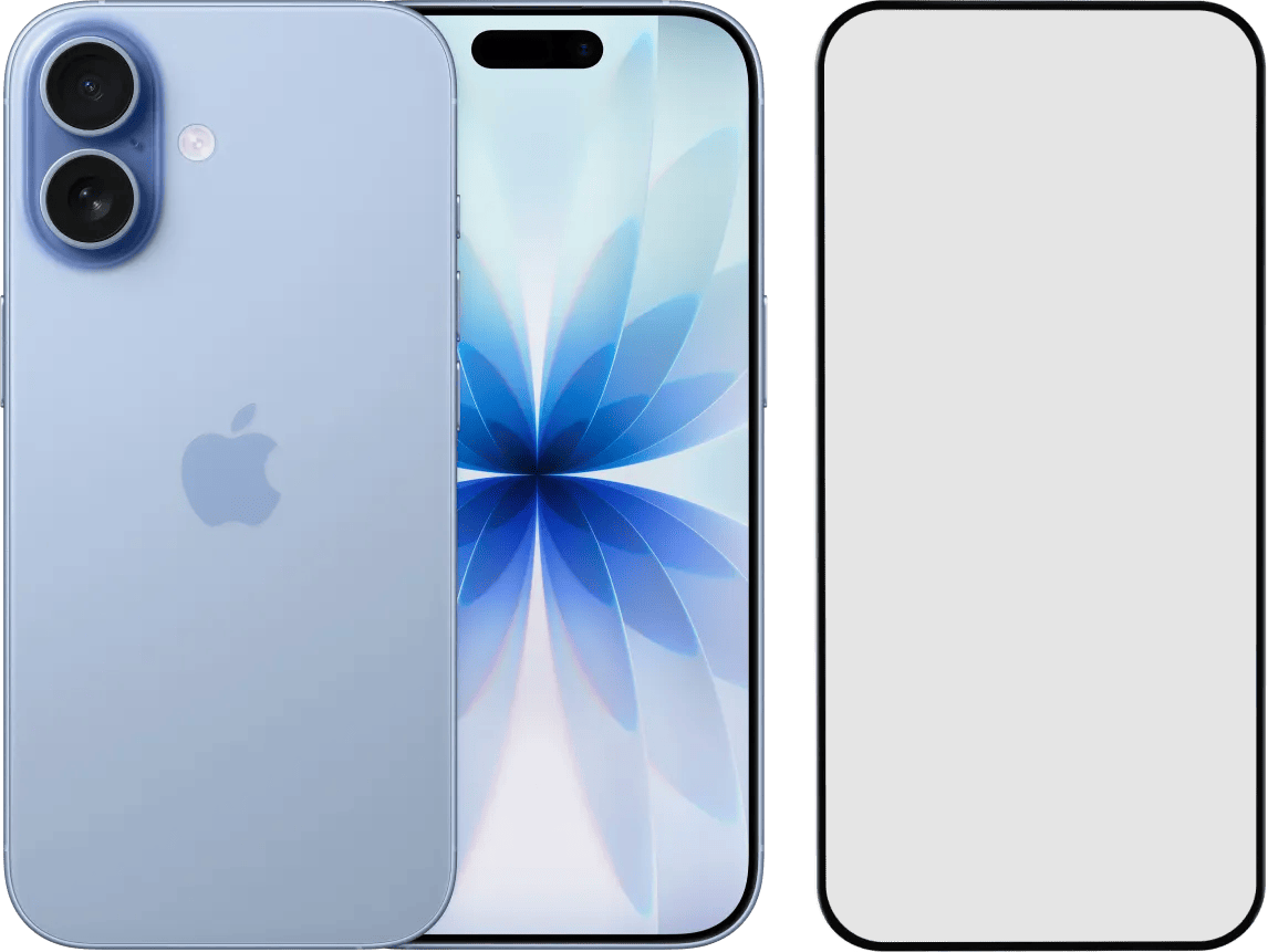 Apple iPhone 17 256GB Blauw + BlueBuilt Screenprotector Glas