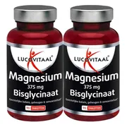 2x Lucovitaal Magnesium 375mg Bisglycinaat 90 tabletten