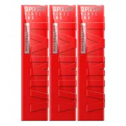 3x Maybelline SuperStay Vinyl Ink Liquid Lipstick 25 Red-Hot