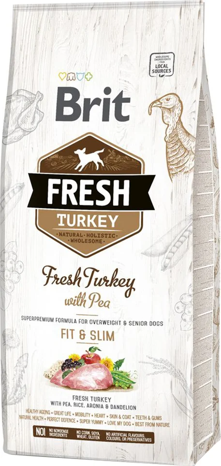 Voer Brit Fresh Volwassen Pauw Doperwten 12 kg