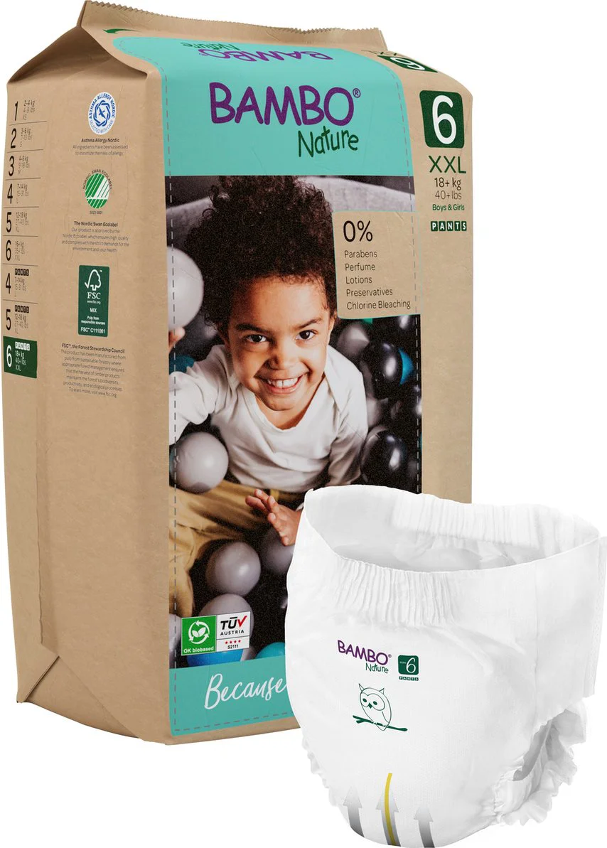 Bambo Nature Maat 6 Luierbroekjes XXL 18ST