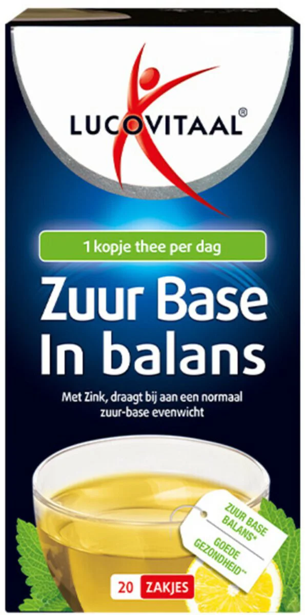 3x Lucovitaal Thee Zuur Base 20 stuks