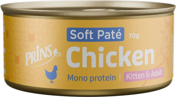 Prins Soft Paté Kattenvoer Nat Kip 70 gr