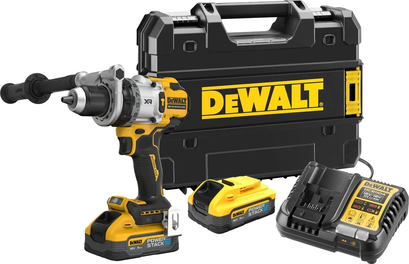 DeWALT DCD1007H2T Accu klop-/schroefboormachine 18V XR 5.0Ah POWERSTACK in TSTAK