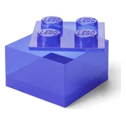 LEGO Paarse doorzichtige opbergdoos in de vorm van een steen
