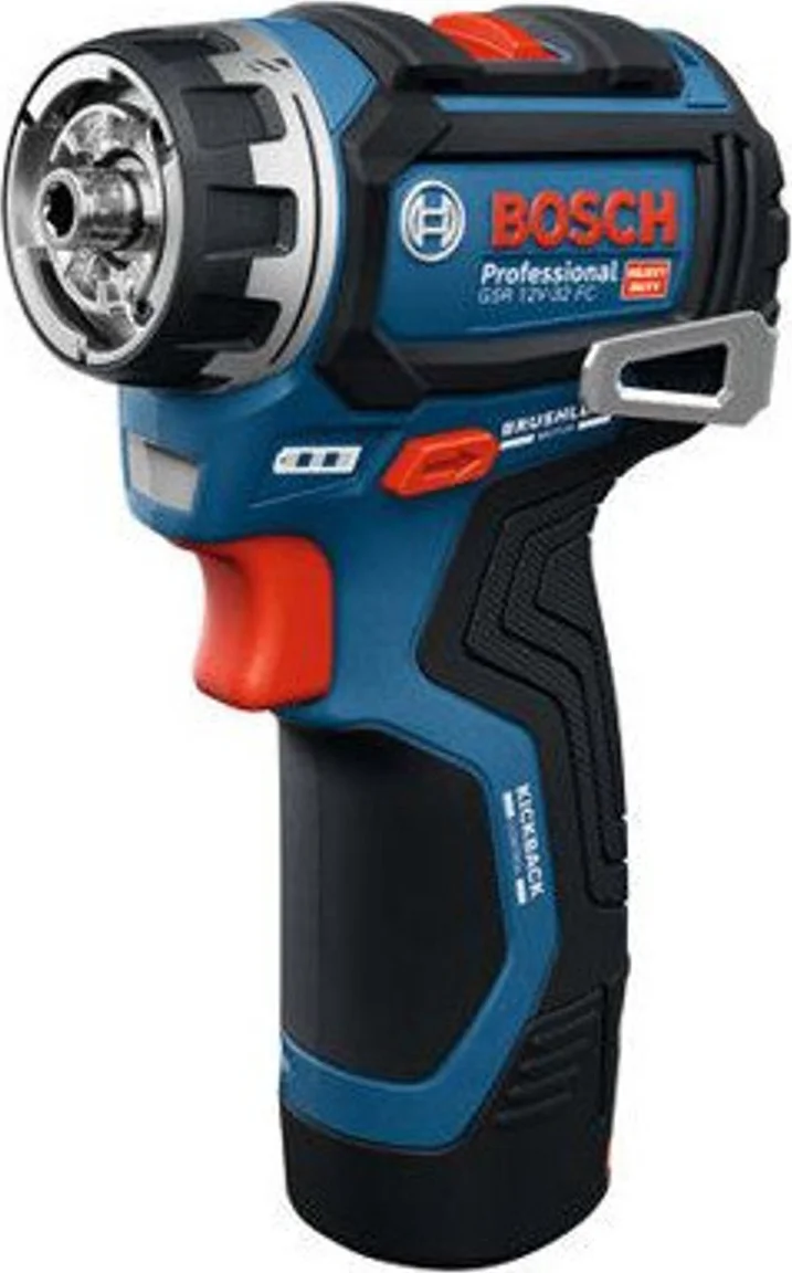Bosch Professional GSR 12V-32 FC FlexiClick schroefboormachine +2 opzetstukken 12V 2.0Ah in L-Boxx - 06019N7104
