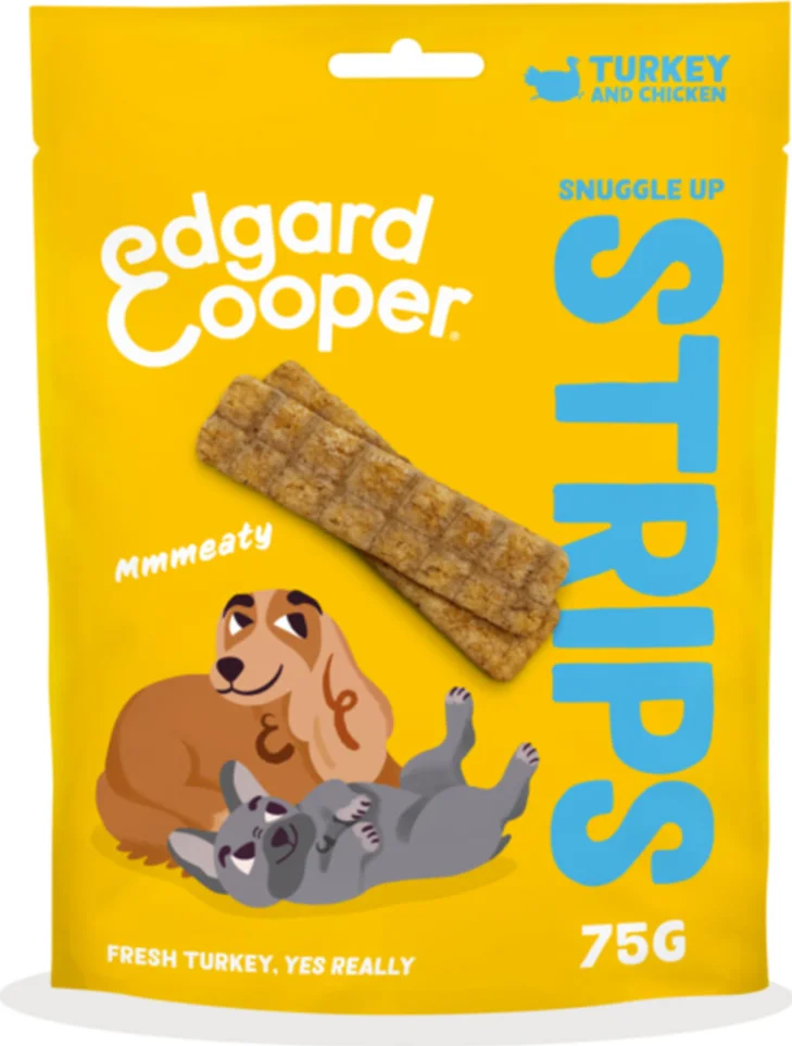 Edgard & Cooper Adult Strips Kalkoen - Kip 75 gr