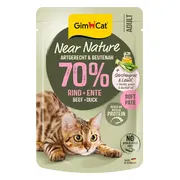 16x GimCat Kattenvoer Near Nature Rund & Eend 85 gr
