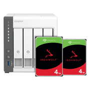 QNAP TS-433-4G + Seagate Ironwolf 8TB (2x4TB)