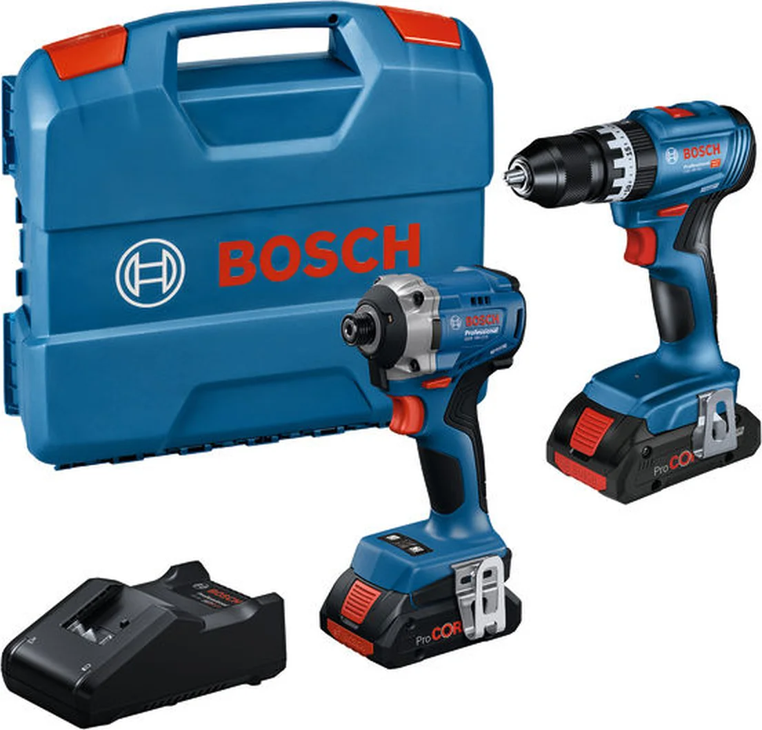Bosch Professional PRO Accu combiset 2-delig (GDR 18V-215 + GSB 18V-45) 2x ProCore 4.0Ah - 0615A50069