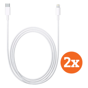 Apple Usb C naar Lightning Kabel 1m Kunststof Wit Duopack