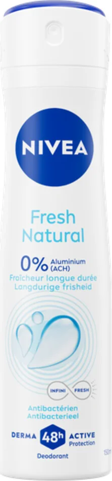3x NIVEA Deodorant Spray Fresh Natural 150 ml