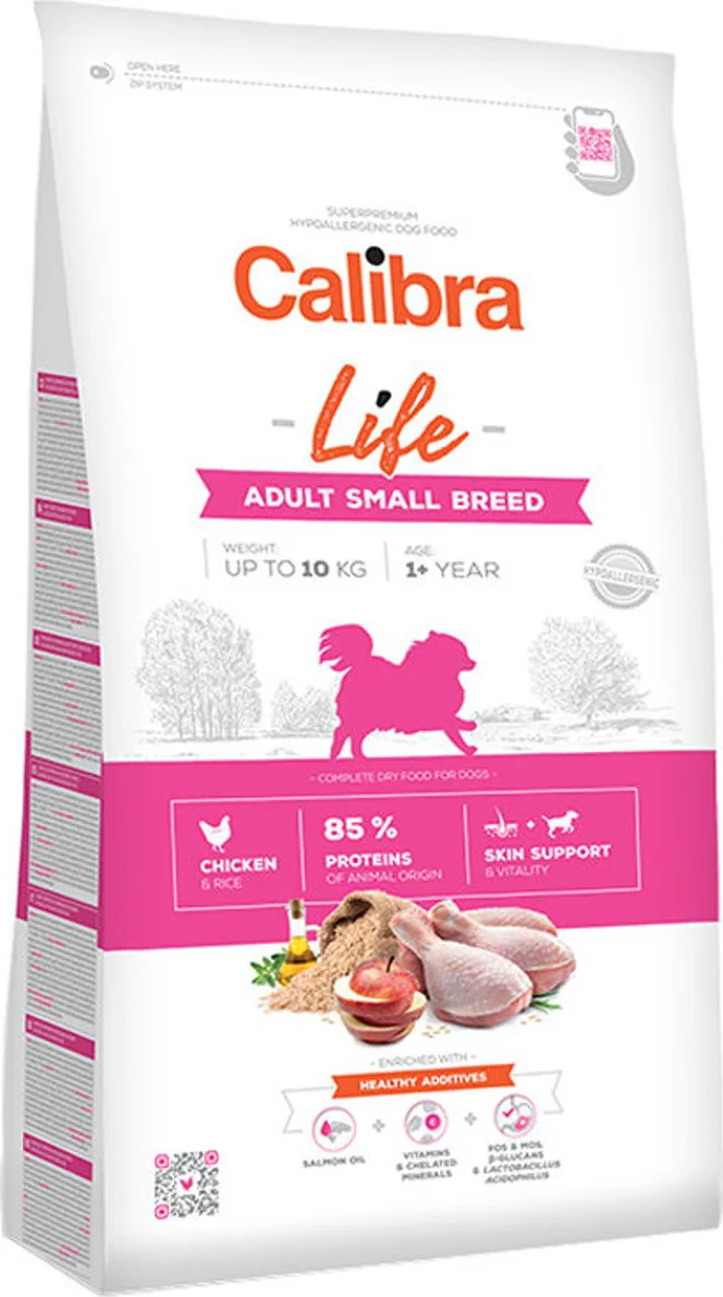 Calibra Life Hypoallergenic Adult Small Hondenvoer Kip & Rijst 1,5 kg