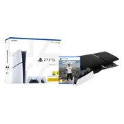 PS5 Slim Disc Edition + FC 27 + Covers Zwart + Extra Controller Wit + Oplaadstation