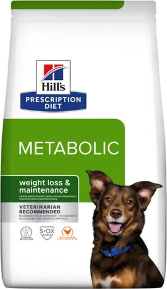 Hill's Prescription Diet Metabolic Weight Management Hondenvoer Droog Kip 12 kg
