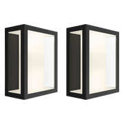 Philips Hue Impress muurlamp White and Color zwart breed duo pack