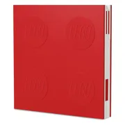 LEGO Afsluitbaar notitieboekje met gelpen - rood