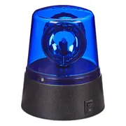 LED zwaailicht - werkt op batterijen - blauw