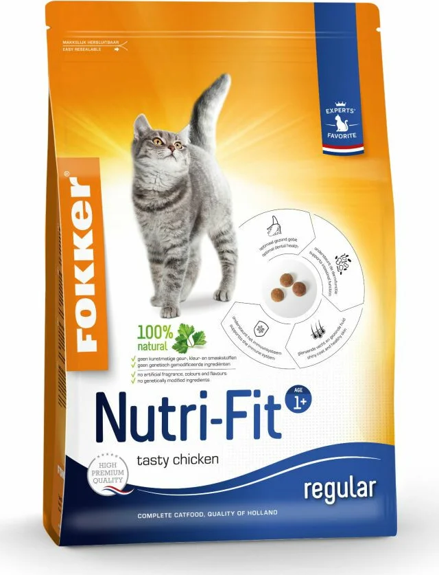 Fokker Nutri Fit Kattenvoer Kip 10 kg