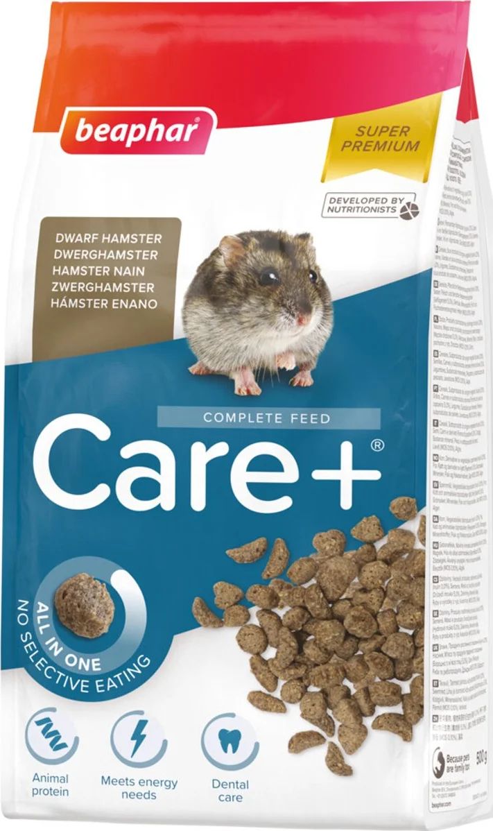 5x Beaphar Care+ Dwerghamster 500 gr