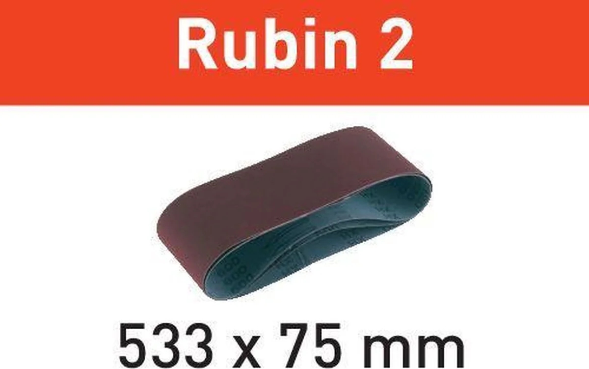 Festool Schuurband 533x75mm P80 Rubin 2 VE=10 - 499157