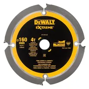 DeWALT Cirkelzaagblad voor Cementplaten | Extreme | Ø 160mm Asgat 20mm 4T - DT1470-QZ
