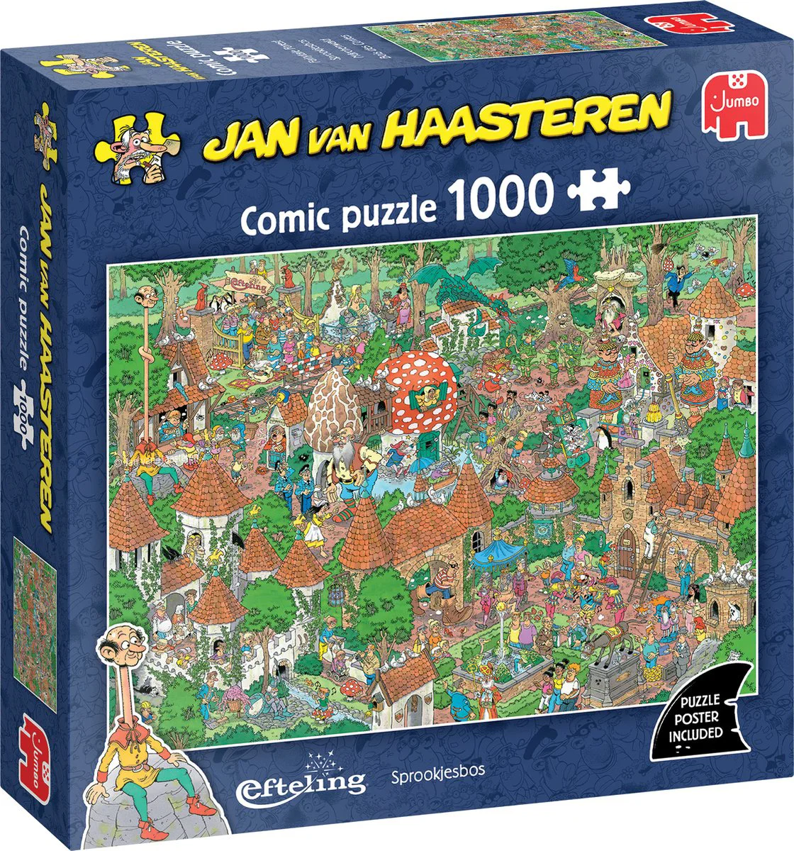 Jan van Haasteren Efteling - Sprookjesbos - Puzzel 1000 stukjes volwassenen - Legpuzzels