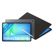Samsung Galaxy Tab S10 FE Plus 13,1 inch 256GB Wifi Grijs + BlueBuilt Book Case Zwart