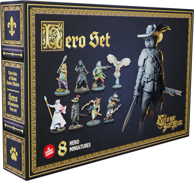 The Cats of Mont Saint Michel Hero: Miniatures Set