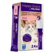 4x Feliway Kattensnack Happy Snack Zalm 24 x 15 gr