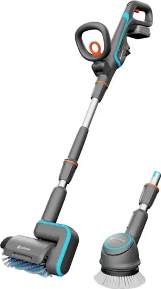 GARDENA AquaBrush Universal Set - Accu Terrasreiniger - Multireiniger - 18V