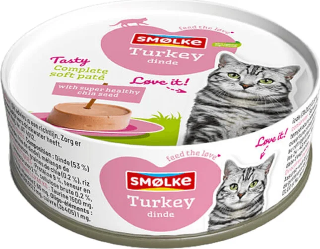 Smolke Kattenvoer Soft Paté Kalkoen 80 gr