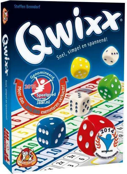 White Goblin Games - Qwixx - Dobbelspel - 2 tot 5 spelers - Voor de hele familie - Gezelschapsspel - Klein cadeautje