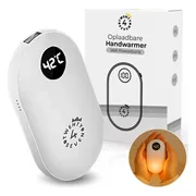 Twenty4seven® Elektrische Handwarmer Wit - 2 in 1 Handverwarmer & Powerbank - Oplaadbare Handwarmers Herbruikbaar - 2 tot 4 Uur Warmte - USB