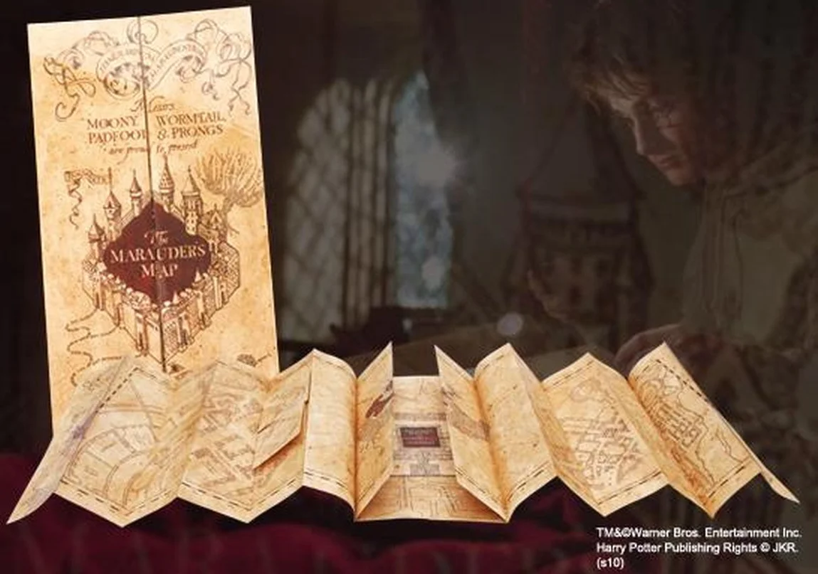 The Noble Collection Harry Potter - Replica 1/1 Marauder's Map Verzamelobject - Creme