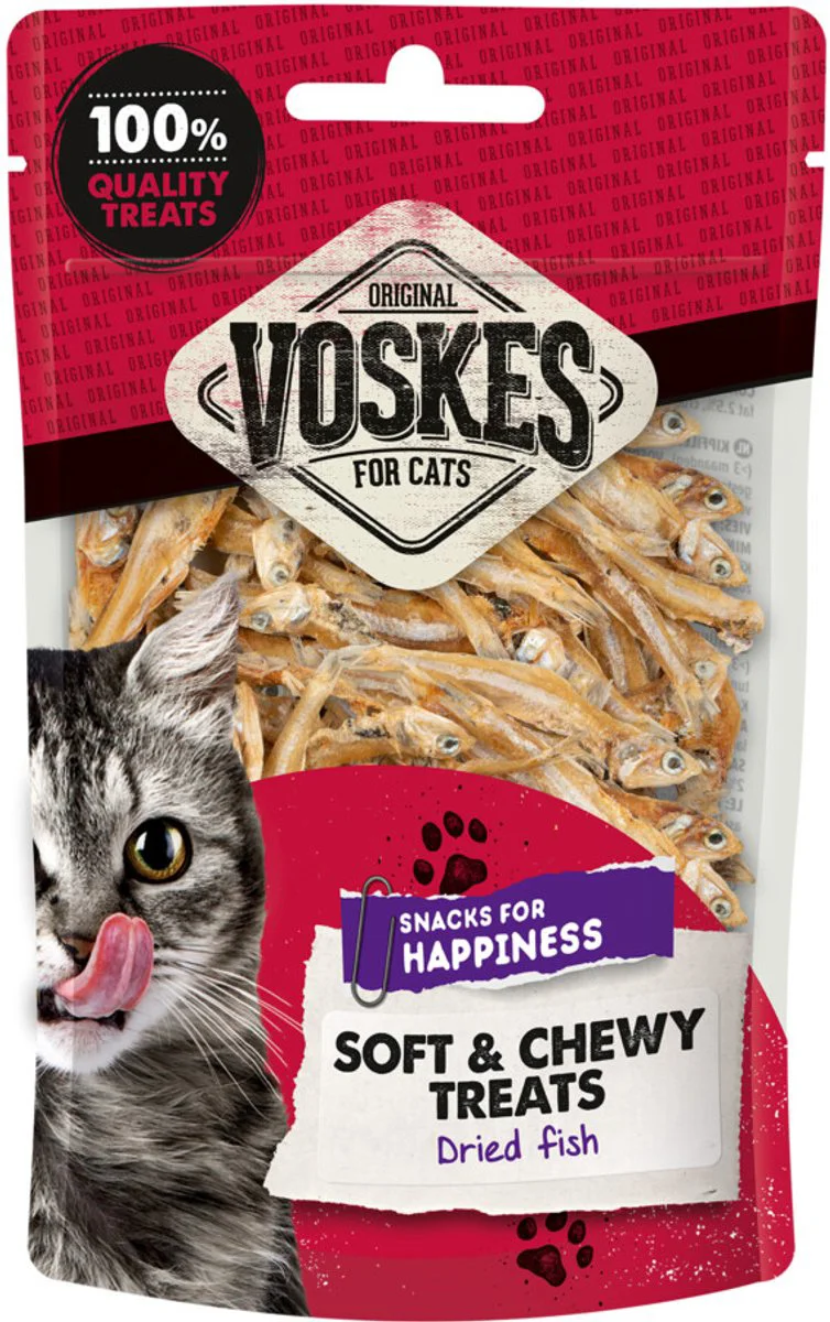 10x Voskes Gedroogde Vis 60 gr