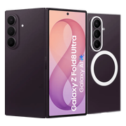 Samsung Galaxy Z Fold 8 Ultra 512GB Paars 5G + Carbon Back Cover met Magneet Zwart