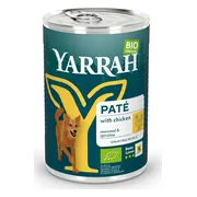 12x Yarrah Bio Hondenvoer Paté Kip 400 gr