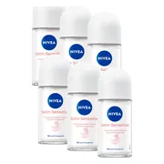 6x NIVEA Deodorant Roller Satin Sensation 50ml
