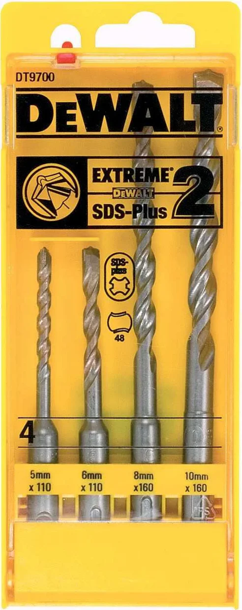 DeWALT DT9700 Borenset SDS-Plus EXTREME 2™ 4-delig